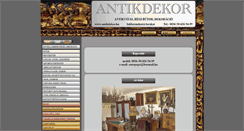 Desktop Screenshot of antikdekor.hu